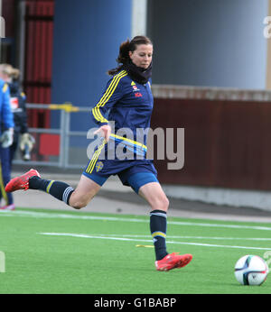 LOTTA SCHELIN Swedish football professional player in France Lyon,here in the national teams training camp Stock Photo