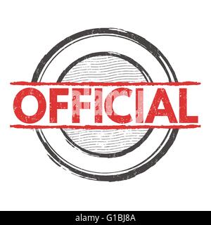 Official grunge rubber stamp on white background, vector illustration Stock Vector