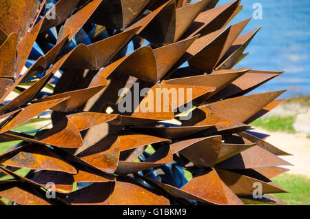 Sydney, Australia - 20th July 2015: The annually run art exhibition, Harbour Sculpture takes place at the Deckhouse and Clarkes Point Reserve in Sydney. This exhibition features a wide variety of artworks and runs from the 30th of July to the 9th of August. Stock Photo