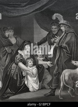 Elizabeth Woodville, 1437-1492, and her children, with Edward IV, 1464