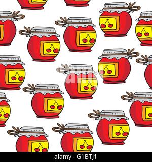 jar seamless pattern Stock Vector