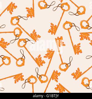key seamless pattern Stock Vector