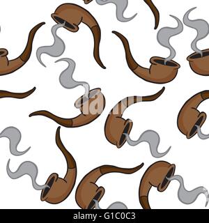smoking pipe seamless pattern Stock Vector
