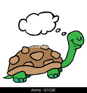 turtle cartoon illustration Stock Vector