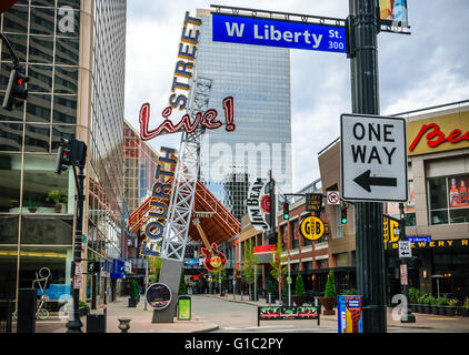 LOUISVILLE, KENTUCKY, USA Fourth Street Live an entertainment and retail complex located in Louisville Kentucky Stock Photo