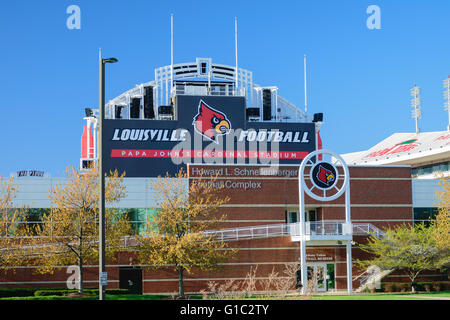 U of L Papa John's Cardinal Stadium, Louisville, Kentucky, Watercolor Wall  Tapestry by CleverlyInspired