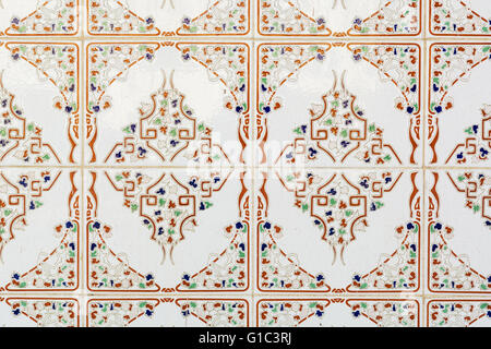 Tiled background with oriental ornaments Stock Photo