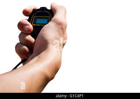 Close up of hand holding a chronometer Stock Photo