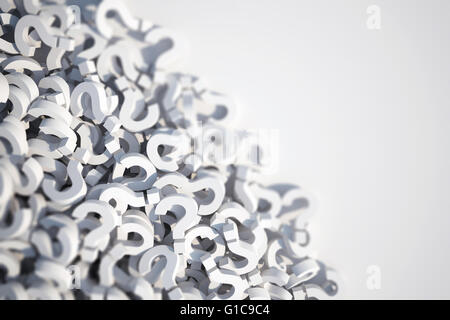 3D rendering of question mark Stock Photo