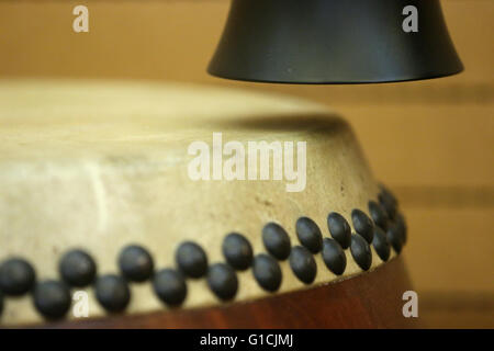 Fo Guang Shan temple.  Drum and bell.  Geneva. Switzerland. Stock Photo