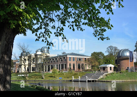 Sterrenwacht Leiden 1633 astronomical observatory  part of Old University 1575 (where Albert Einstein taught ) Netherlands Stock Photo