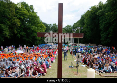 FRAT catholic youth camp. Jambville. France. Stock Photo