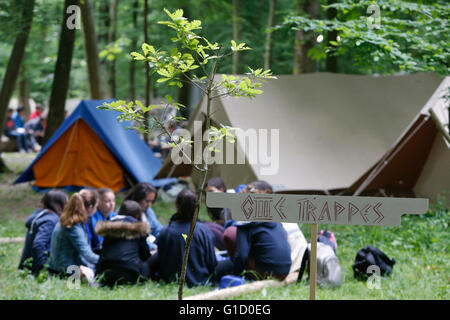 FRAT catholic youth camp. Jambville. France. Stock Photo