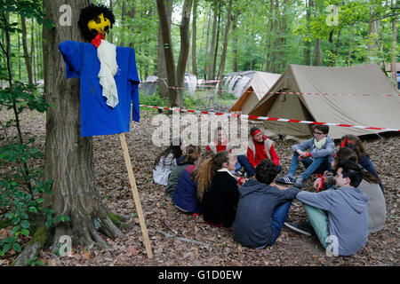 FRAT catholic youth camp. Jambville. France. Stock Photo