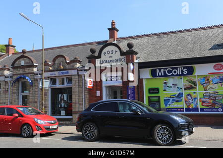 Exterior of Bridge of Allan shop and Post office Scotland  May 2016 Stock Photo