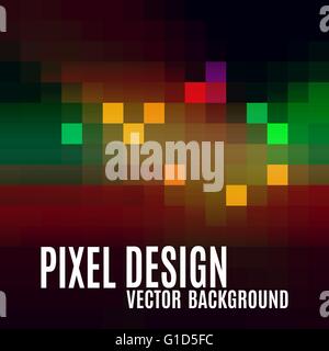 Pixel abstract background. Colorful mosaic. Modern vector design elements. Stock Vector