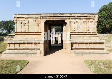 Underground Shiva temple at Hampi on India Stock Photo