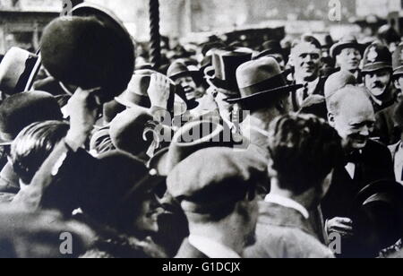 Sir Winston Churchill (1874 – 1965 British statesman who was the Prime Minister of the United Kingdom from 1940 to 1945 and again from 1951 to 1955 Stock Photo