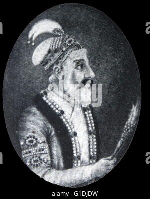 Shah Jahan 1592-1666. Mughal Emperor of India 1628-1658. Stock Photo