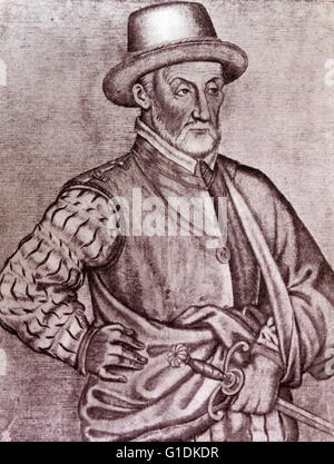 Portrait of Blaise de Montesquieu de Lasseran-Massencôme, seigneur de Montluc (1502-1577) a Marshal of France Stock Photo