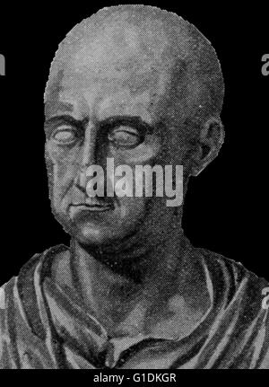 Bust of Scipio Africanus (236-183 BC) General of ancient Rome. Stock Photo