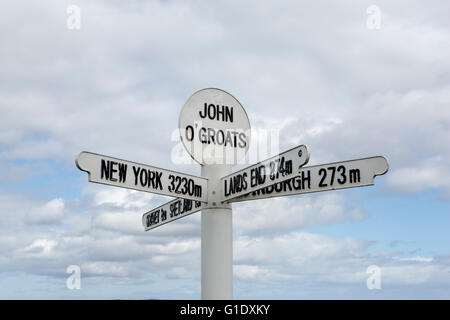 Sign at John O'Groats, Scotland.
