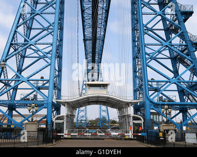 The Transporter Bridge across the river Tees in Middlesbrough. Stock Photo