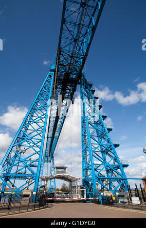 The Transporter Bridge across the river Tees in Middlesbrough. Stock Photo