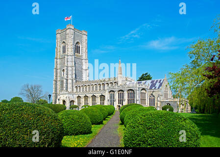 Church of St Peter and St Paul, in the village of Lavenham, Suffolk, England UK Stock Photo