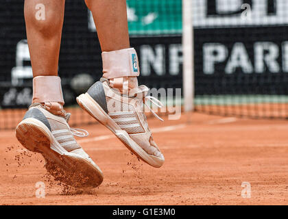 Rome, Italy. 13th May, 2016. Garbina Muguruza of Spain in action against Timea Bacsinszky  of Switzerland during  The Internazionali BNL d'Italia 2016 on May 13, 2016 in Rome, Italy. Credit:  marco iorio/Alamy Live News Stock Photo
