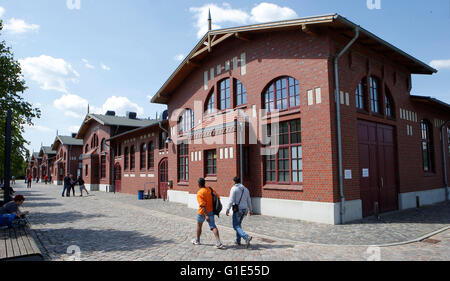Hamburg, Germany. 13th May, 2016. View of the Auswanderermuseum (Emigration Museum) in Hamburg, Germany, 13 May 2016. Today, the museum reopens after a prolonged closure with a newly conceptualised exhibition. PHOTO: MARKUS SCHOLZ/dpa/Alamy Live News