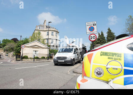 An unexploded World War II bomb found at a local school. Army is trying to remove it from the site. Police evacuated people from neighbourhood. Stock Photo