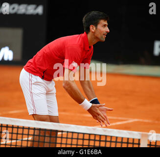 Novak Djokovic of Serbia celebrates after defeating Janko Tipsarevic of ...