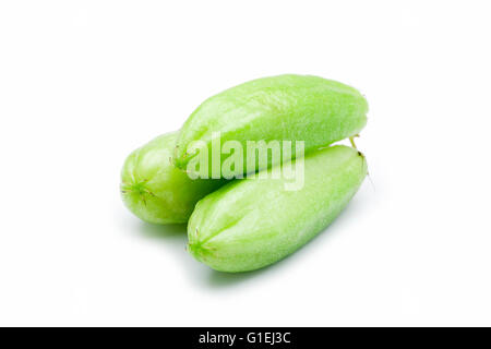 Averrhoa bilimbi isolated on white background. Stock Photo