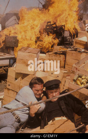 Abenteurer auf der Lucky Lady / Burt Reynolds / Gene Hackman Stock Photo