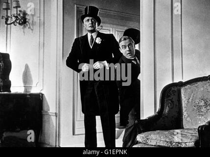Der Mann, der Sherlock Holmes war, Deutschland 1937, Regie: Karl Hartl, Darsteller: Hans Albers (links), Heinz Rühmann Stock Photo
