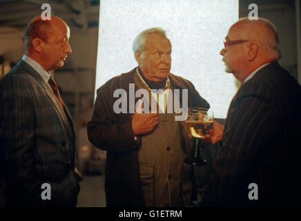 Lorentz & Söhne, Fernsehserie, Deutschland 1988, Darsteller: (v. l.) Wolf Dietrich Berg, Ernst Schröder, Hans Korte Stock Photo