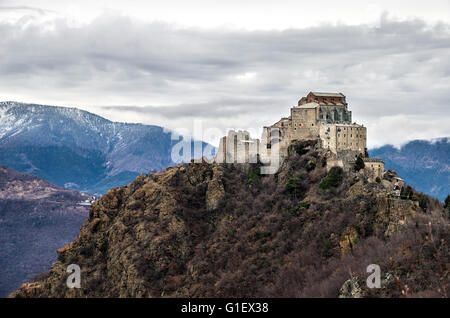 Sacra di San Michele abbey val susa  Avigliana Turin Piemonte Region italy Stock Photo