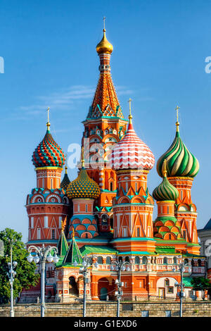 St Basil's cathedral in the Red Square Stock Photo