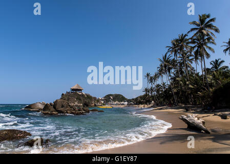 Beach at Tayrona National Park Santa Marta Colombia Stock Photo