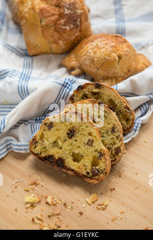 Traditional  Cypriot easter cheese pastries, flaounes Stock Photo