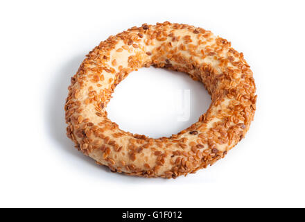 Turkish bagel, (kandil simiti) Stock Photo