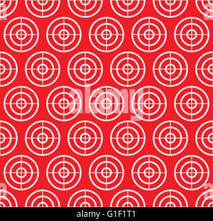 Cross hair, target mark, reticle. Graphics for hunting, accuracy, firearm, aiming, targeting concepts - Repeatable pattern. Stock Vector