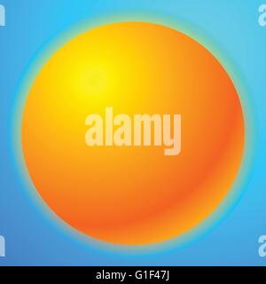 Sun graphics with bright gradient fill. Graphic for summer, solarium, happiness or rellated theme Stock Vector