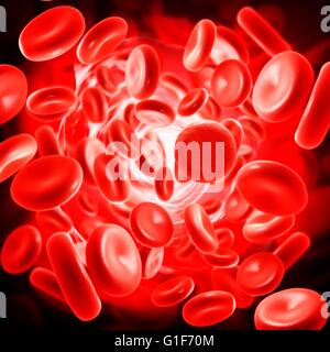 3d image of red blood cells Stock Photo - Alamy