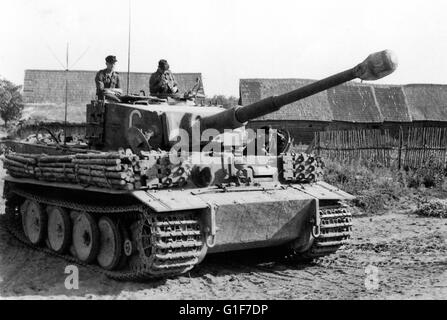 German Tiger Tank On The Eastern Front 1944 Stock Photo - Alamy