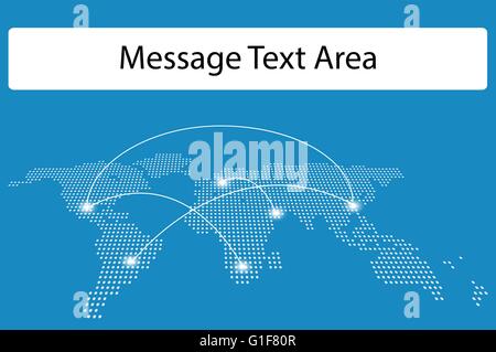 Halftone dot pattern world map background design Stock Vector Image ...