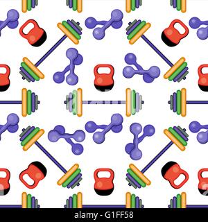 seamless pattern with sport icons Stock Vector