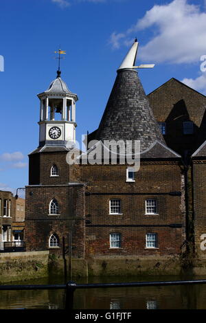 Three Mills on the River Lea, London Stock Photo