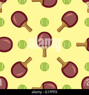 Table tennis seamless pattern background Stock Vector